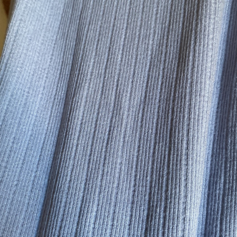 Aura Stretch Bodysuit - Ribbed Powder Blue - Picture 9 of 9